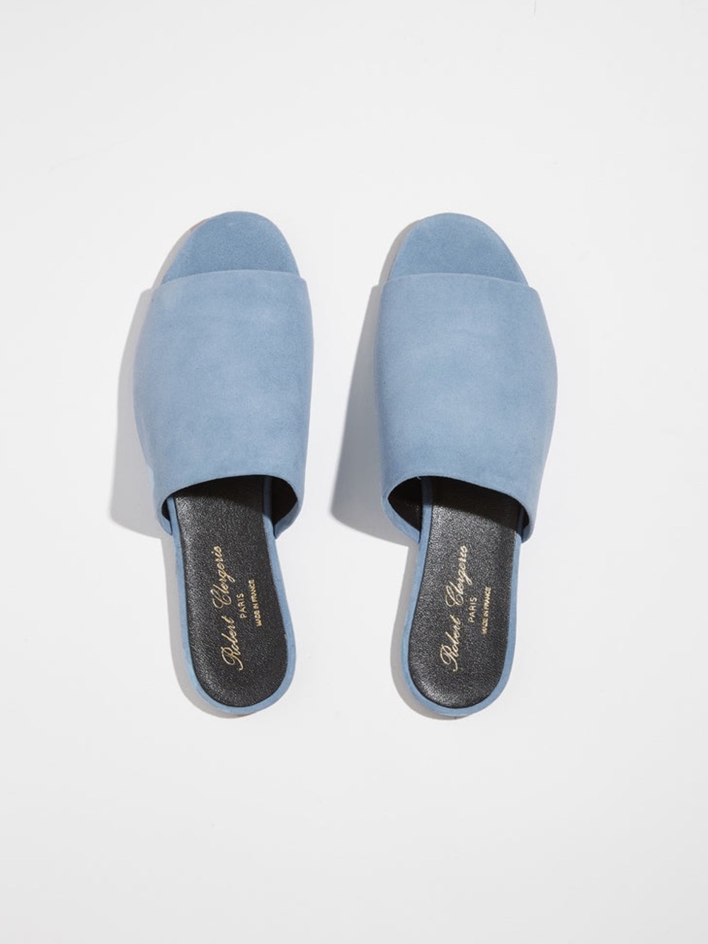 Robert Clergerie giggy suede slide size 38 made in France